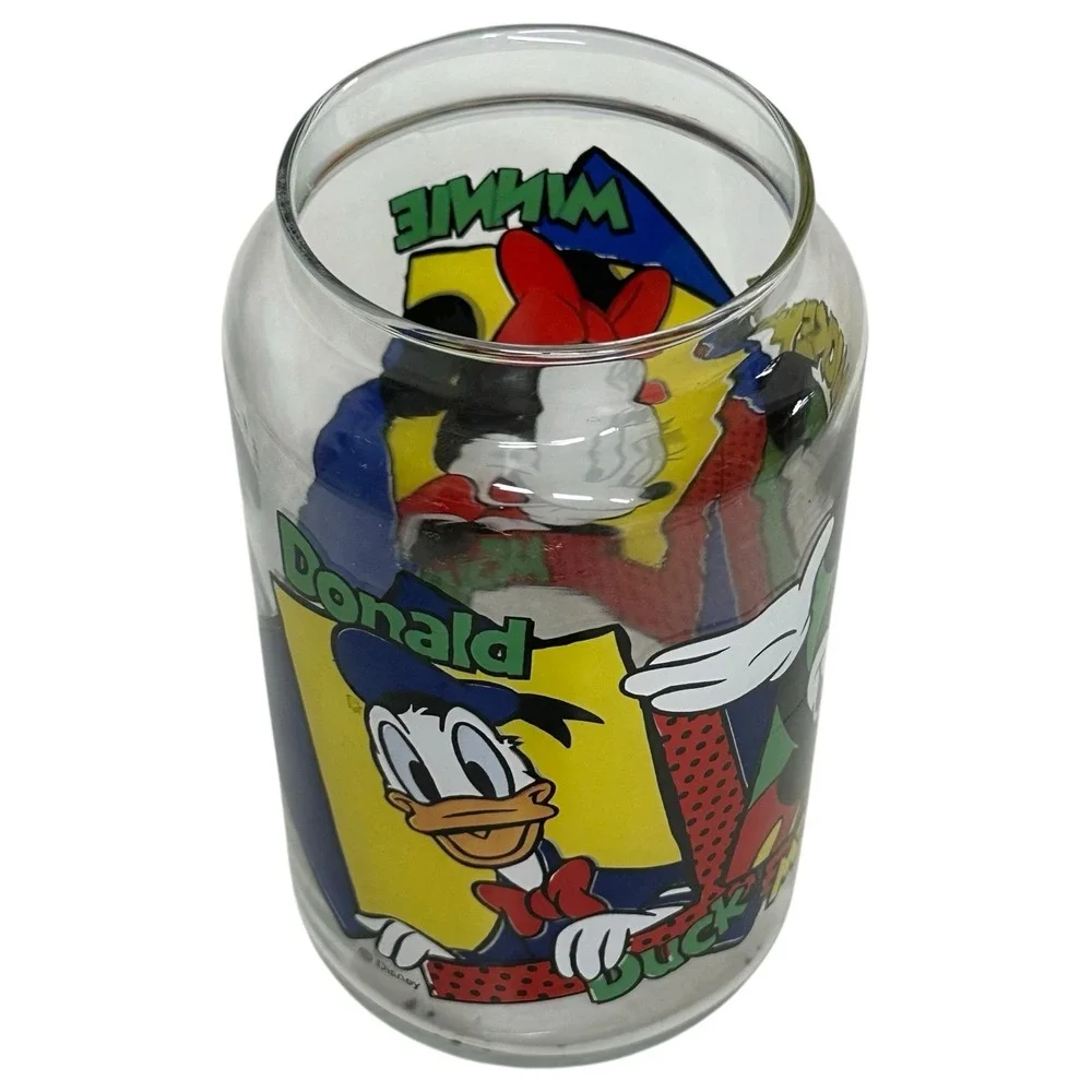 VTG‎ Disney Clear Glass Jar 8.5